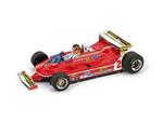 Ferrari 312 T5 G. Villeneuve 1980 #2 5Th Monaco Gp + Pilota 1:43 Model Bm0577Ch
