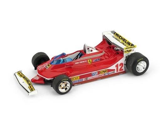 Bm0578B Ferrari 312 T4 G.Villeneuve 1979 N.12 Prove Alettone Usa Ovest Gp 1.43 Modellino Brumm