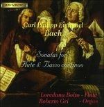 Sonate per flauto e basso continuo - CD Audio di Carl Philipp Emanuel Bach