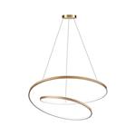 Ideal Lux OZ SP D80 Lampadario LED da Sospensione a Spirale per Interno - Ottone