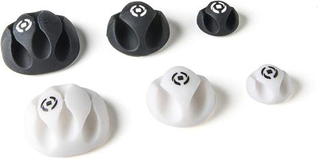 Clippy01 Organizador De Cables Escritorio Clip Para Cable Negro, Blanco 6 Pieza(S)