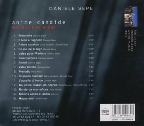 Anime candide - CD Audio di Daniele Sepe - 2