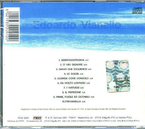 Pinne, fucile ed occhiali - CD Audio di Edoardo Vianello - 2