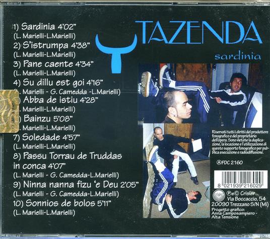 Sardinia - CD Audio di Tazenda - 2