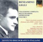 Incisioni operistiche vol.1 - CD Audio di Beniamino Gigli
