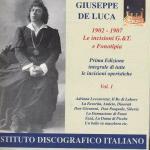 Incisioni vol.1 1902-1907 - CD Audio di Giuseppe De Luca