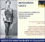 Incisioni operistiche vol.3 - CD Audio di Beniamino Gigli