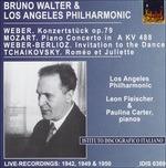 Bruno Walter & Los Angeles Philharmonic - CD Audio di Wolfgang Amadeus Mozart,Pyotr Ilyich Tchaikovsky,Carl Maria Von Weber,Bruno Walter,Los Angeles Philharmonic Orchestra