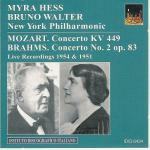 Concerto per pianoforte n.2 / Concerto per pianoforte n.14 - CD Audio di Johannes Brahms,Wolfgang Amadeus Mozart,Bruno Walter,New York Philharmonic Orchestra,Myra Hess