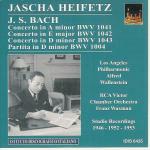 Concerti BWV1041, BWV1042, BWV1043 - Partita BWV1004 - CD Audio di Johann Sebastian Bach,Jascha Heifetz,Los Angeles Philharmonic Orchestra,RCA Victor Chamber Orchestra,Alfred Wallenstein,Franz Waxman