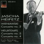 Concerto per violino n.2 / Concerti per violino n.4, n.5 - CD Audio di Jascha Heifetz,Henri Vieuxtemps,Henryk Wieniawski