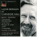 Lazar Berman alla Carnegie Hall