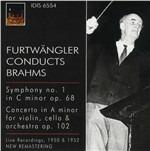 Sinfonia n.1 - Concerto doppio - CD Audio di Johannes Brahms,Wilhelm Furtwängler,Wiener Philharmoniker,Royal Concertgebouw Orchestra,Willi Boskovsky,Emanuel Brabec