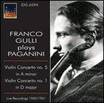 Concerti per violino n.1, n.5 - CD Audio di Niccolò Paganini,Franco Gulli