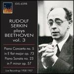 Concerto per pianoforte n.5 - Sonata per pianoforte n.23 - CD Audio di Ludwig van Beethoven,Rudolf Serkin,Franco Caracciolo,Orchestra Alessandro Scarlatti di Napoli
