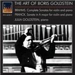 Sonate per violino e pianoforte - CD Audio di Johannes Brahms,César Franck,Boris Goldstein