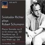 Papillons op.2 - Faschingsschwank aus Wien op.26 - Sonata in Sol minore op.22 - CD Audio di Robert Schumann,Sviatoslav Richter