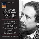 Lazar Berman Rarities vol.3 - CD Audio di Ludwig van Beethoven,Franz Joseph Haydn,Lazar Berman