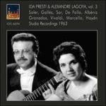 Registrazioni in studio vol.3 - CD Audio di Alexandre Lagoya,Ida Presti