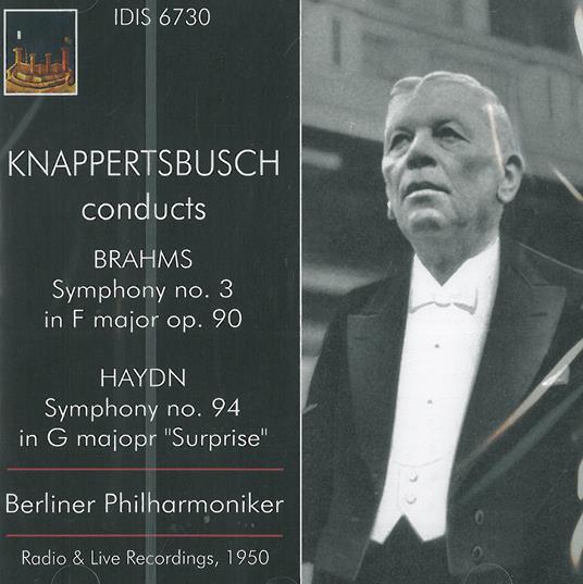 Knappertsbusch Dirige - CD Audio di Johannes Brahms,Hans Knappertsbusch