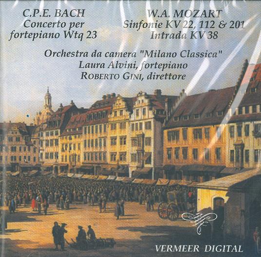 Concerto per pianoforte WQ23 - CD Audio di Carl Philipp Emanuel Bach,Roberto Gini,Laura Alvini
