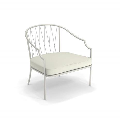 Poltrona Como, Bianco Opaco, 78 x 76 x 79 cm. Emu 1204