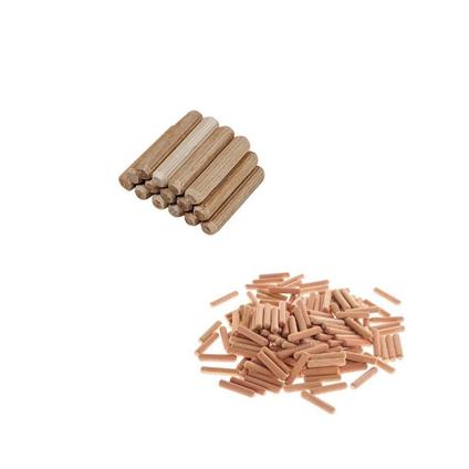 SET 16 PZ. TASSELLI 10MM IN LEGNO PIOLI TENONI SPINE FERRAMENTA BRICO CHIODI MOBILI