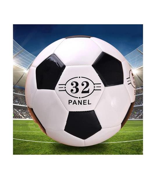 Pallone Calcio Cuoio Football Calcetto Size 5 Official Sport Bianco