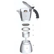 6号 60mm Fditt 100 Pezzi per Set Filtro da caffè Filtro di Ricambio per caffè Moka per Accessori da Cucina 