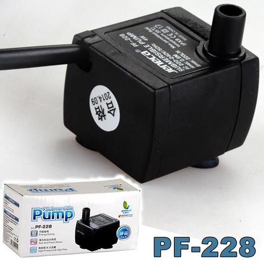 Pompa Per Acquario 4W 220 L/H Filtro Mini Fontana Pf-228 Laghetto