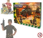 Playset Costruzioni Militari 160Pz Da Assemblare Personaggi Elicottero Con Armi