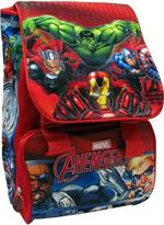 Zaino Scuola Estensibile Avengers Marvel Kit Completo Super Eroi +Astuccio 3 Zip