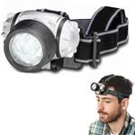 Lampada Frontale Torcia Da Testa Luce 7 Led Bianchi A Batterie Pesca Sport