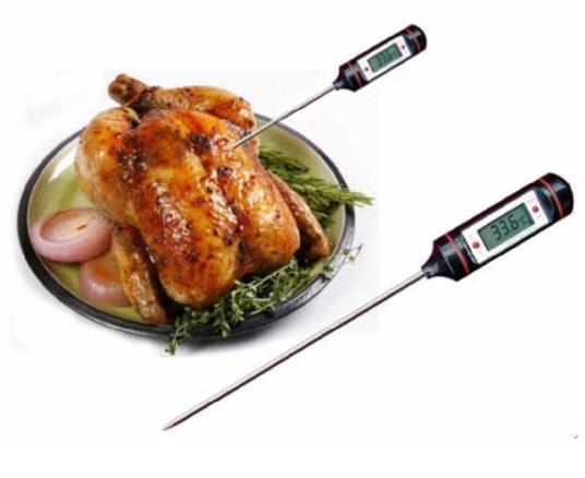 display LCD termometro da cucina digitale a lettura istantanea con apribottiglie pane o altri alimenti come latte e caffè EAAGD mantenimento della temperatura per carne sonda pieghevole spegnimento automatico 