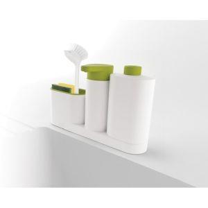 Set Organizer Per Lavello Dispenser Di Sapone Liquido + Bottiglia + Contenitore - 3