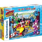 Puzzle 24Pz Maxi Clementoni Supercolor Topolino Mickey Mouse Roadster Racers