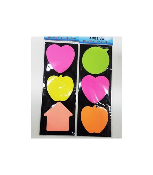 Set 2 Pacchi Post It Stickie Memo Block Note Varie Forme Colori Scuola Ufficio