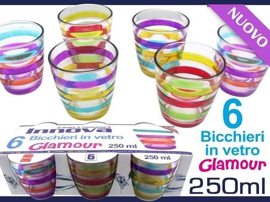 Sticker Bicchieri di vetro colorati