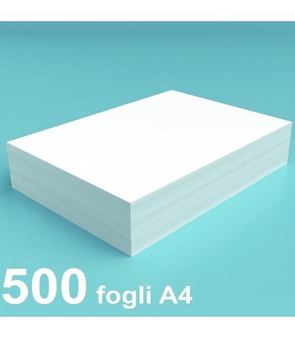 Risma 500 Fogli Bianchi A4 Per Fotocopiatrice Stampante 80 Gr Carta Ultra Bianca