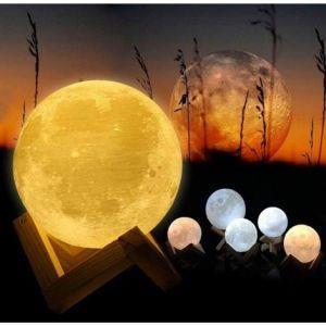 Lampada Led 3D A Forma Di Luna Usb Luna Luce Regolabile Notturna  Ricaricabile - ND - Idee regalo