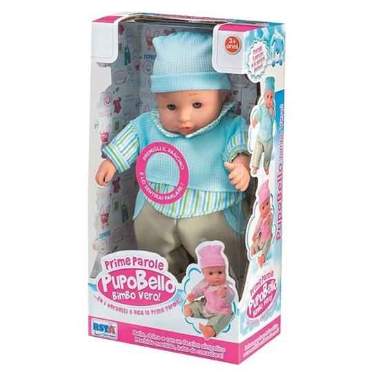 BAMBOLA PUPO BELLO BIMBO VERO PRIME PAROLE PARLA E FA VERSI 30CM PER BAMBINA - 2