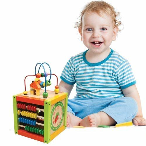 Giocattolo Cubo Attivita Per Bambini In Legno Con Gioco