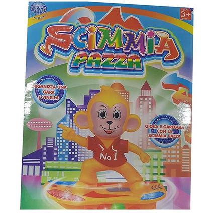 Scimmia Scimmietta Pazza Skate Skateboard Gara Luci Suoni Gioco Giocattoli