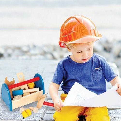 Cassetta Degli Attrezzi Giocattolo Per Bambini In Legno Attrezzi Accessori  Gioco