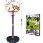 Basket Canestro Piantana Per Bambini Altezza Fino 134Cm Base Riempibile Plastica