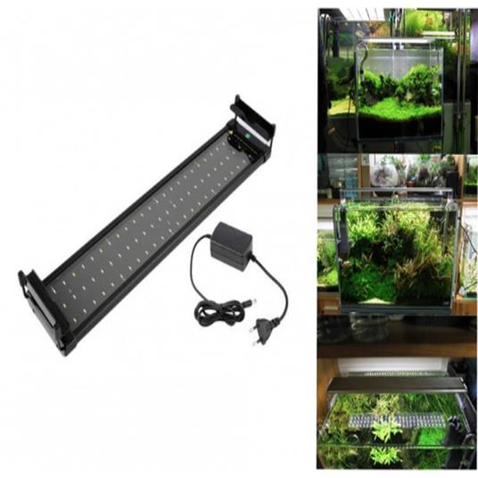 Lampada 24W Luce Plafoniera Allungabile Estendibile 48 Led Per Acquario  60-80Cm - ND - Idee regalo