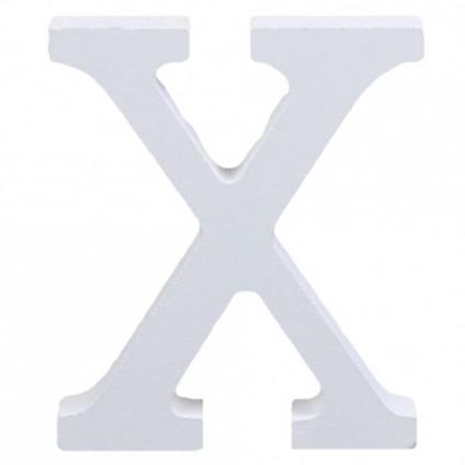 Lettere Alfabeto Lettera X In Legno Bianco H 11 Cm Decorazione Arredo Wedding