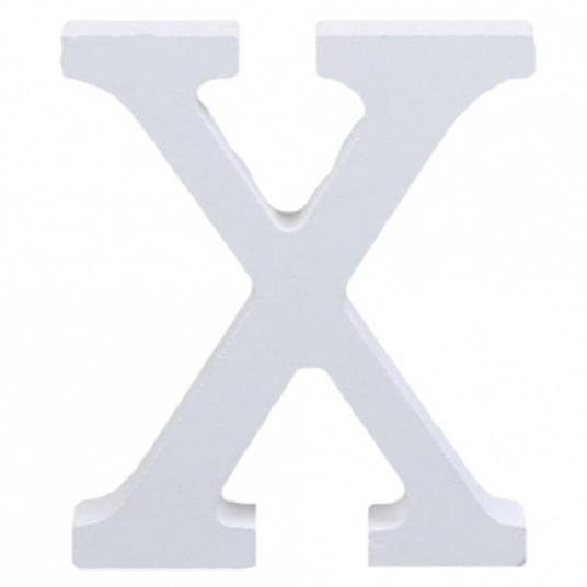 Lettere Alfabeto Lettera X In Legno Bianco H 11 Cm Decorazione Arredo Wedding