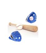 Set Mazza Baseball + Palla 30' + Guantone 10 1/2 Inch Mazza Da Baseball Bastone Legno