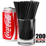 Cannucce Bar Nere 200 Pezzi In Display Box Lunghezza 20Cm Colore Nero Black